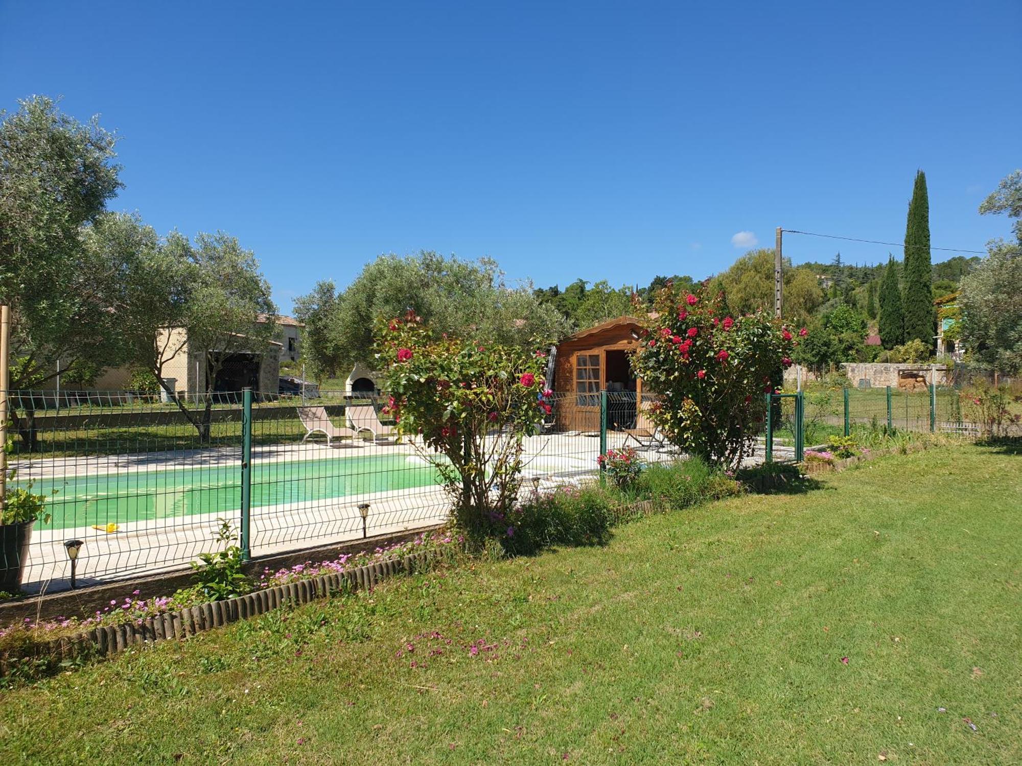 Gite Et Piscine L'Ecrin Aux Oliviers En Cevennes Saint-Christol-les-Ales Экстерьер фото